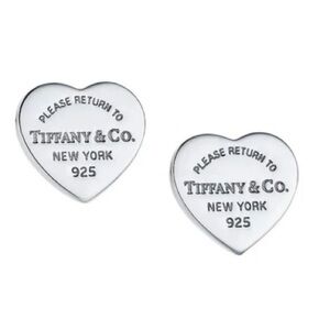 Luxury Heart Stud Silver Earrings